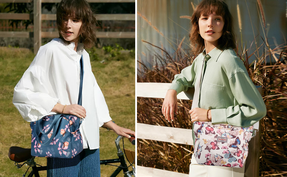 Sac Fourre-tout Femme Quintessential Venezia Bleu Marine Floral - Neuf Avec étiquettes
