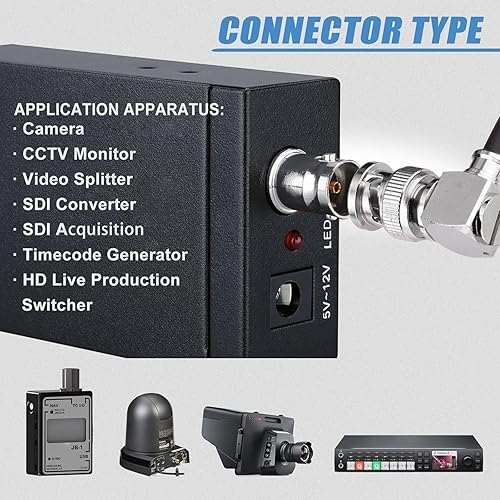 Vista 37 de Superbat Cable 3G/6G SDI BNC 75 Ohm Belden 1855A - 25ft, Soporta HD-SDI/3G-SDI/4K/8K Video para Cámaras de Vigilancia