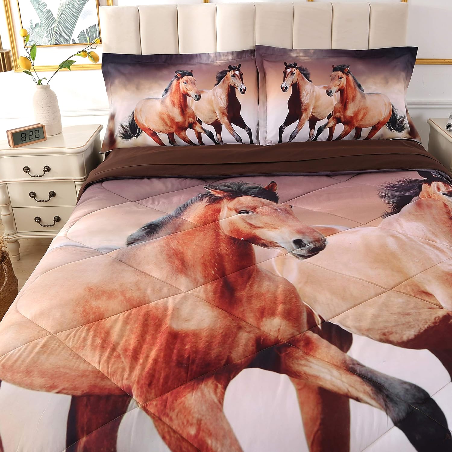 Buy Wowelife Full Horse Comforter Set 3D Horse Bedding Set 5 Pieces