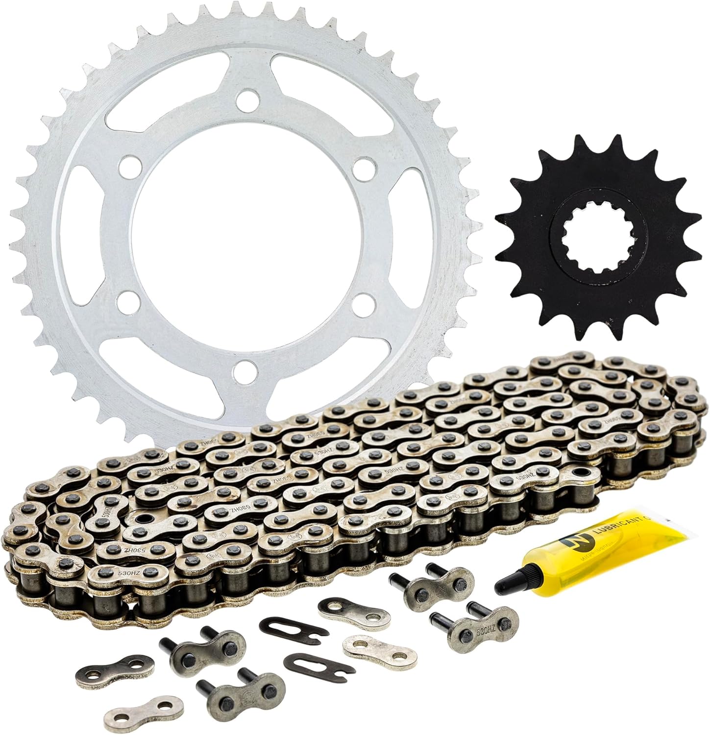 NICHE Drive Sprocket Chain Combo for Yamaha FZ1 Fazer FZS1000 Front 16 Rear 44 Tooth 530HZ Standard 116 Links