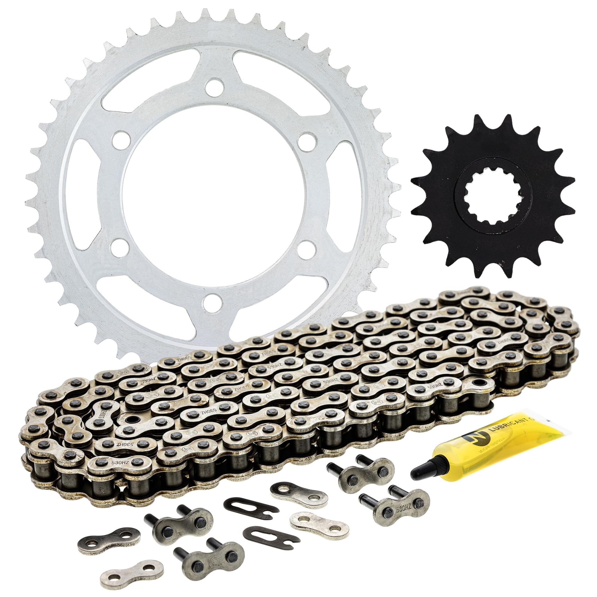 Drive Sprocket Chain Combo for Yamaha FZ1 Fazer FZS1000 Front 16 Rear 44 Tooth 530HZ Stan…