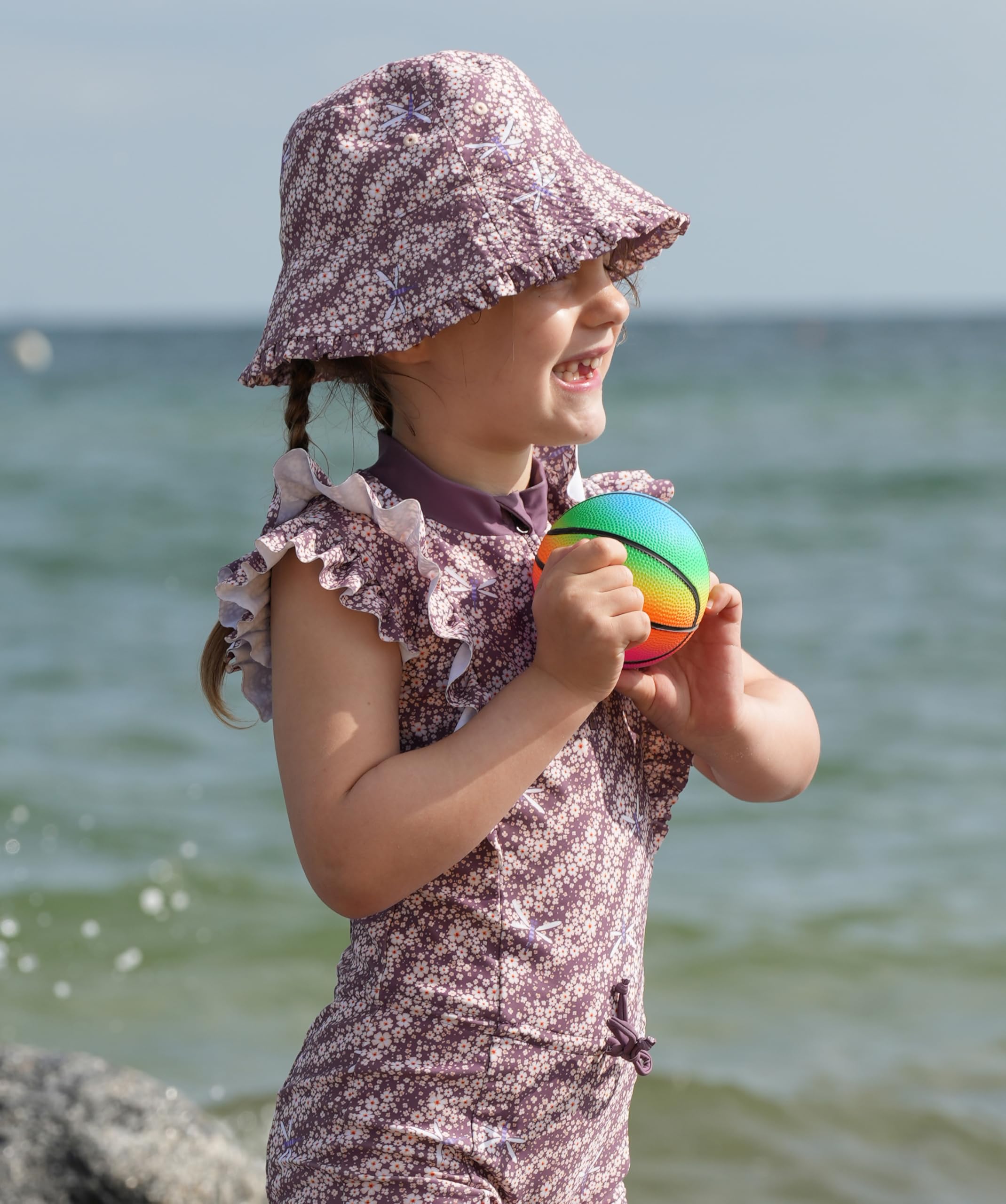 Playshoes Strój kąpielowy jednoczęściowy i kapelusz przeciwsłoneczny z ochroną UV 50+ ochrona przed słońcem