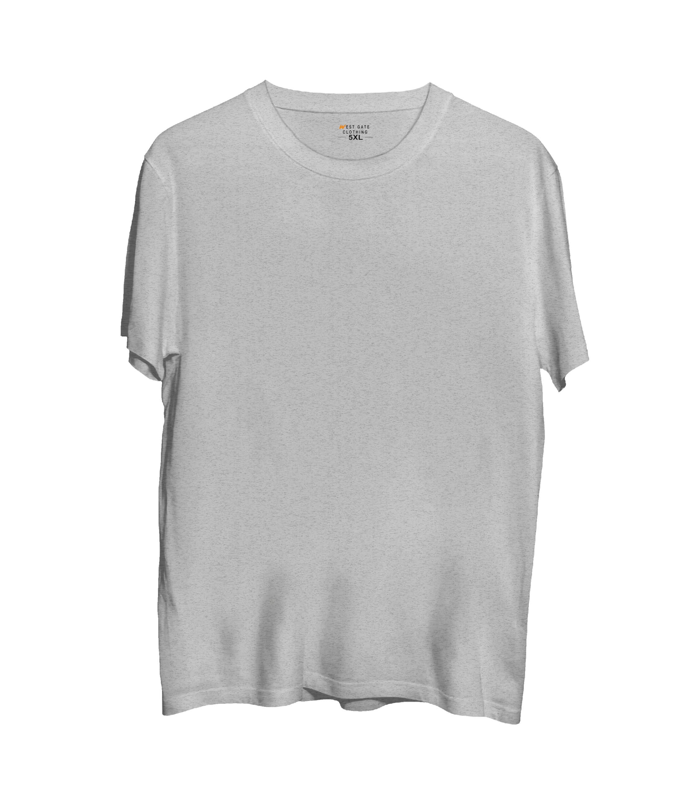 West Gate Clothing Plus Size Cotton T-Shirt for Men | XL,2XL,3XL,4XL,5XL Plain T-Shirt | Black,Red,White,Blue,Grey Melange Tshirt | Travel,Gym,Sleeping Tshirt-image-28
