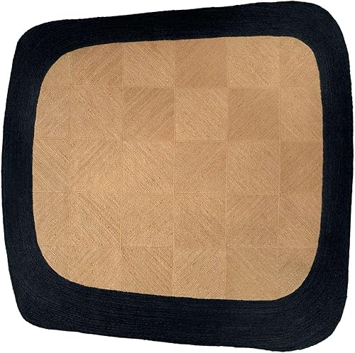 Miniatura 4 de Collection - Alfombra de pasillo de 3 x 10 pies, hecha a mano, de yute natural, para interiores, cocina, alfombra de pasillo de diseño para pasillo