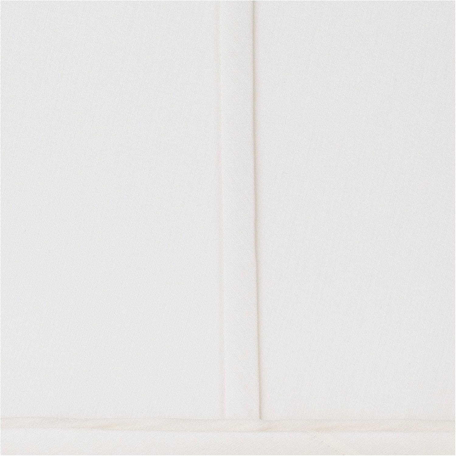 Set of 2 Ivory Classic Medium Square Lamp Shade (Pre-Assembled) s 5.25" Top x 10" Bottom x 9" High (Spider) Replacement with Harp and Finial - Springcrest