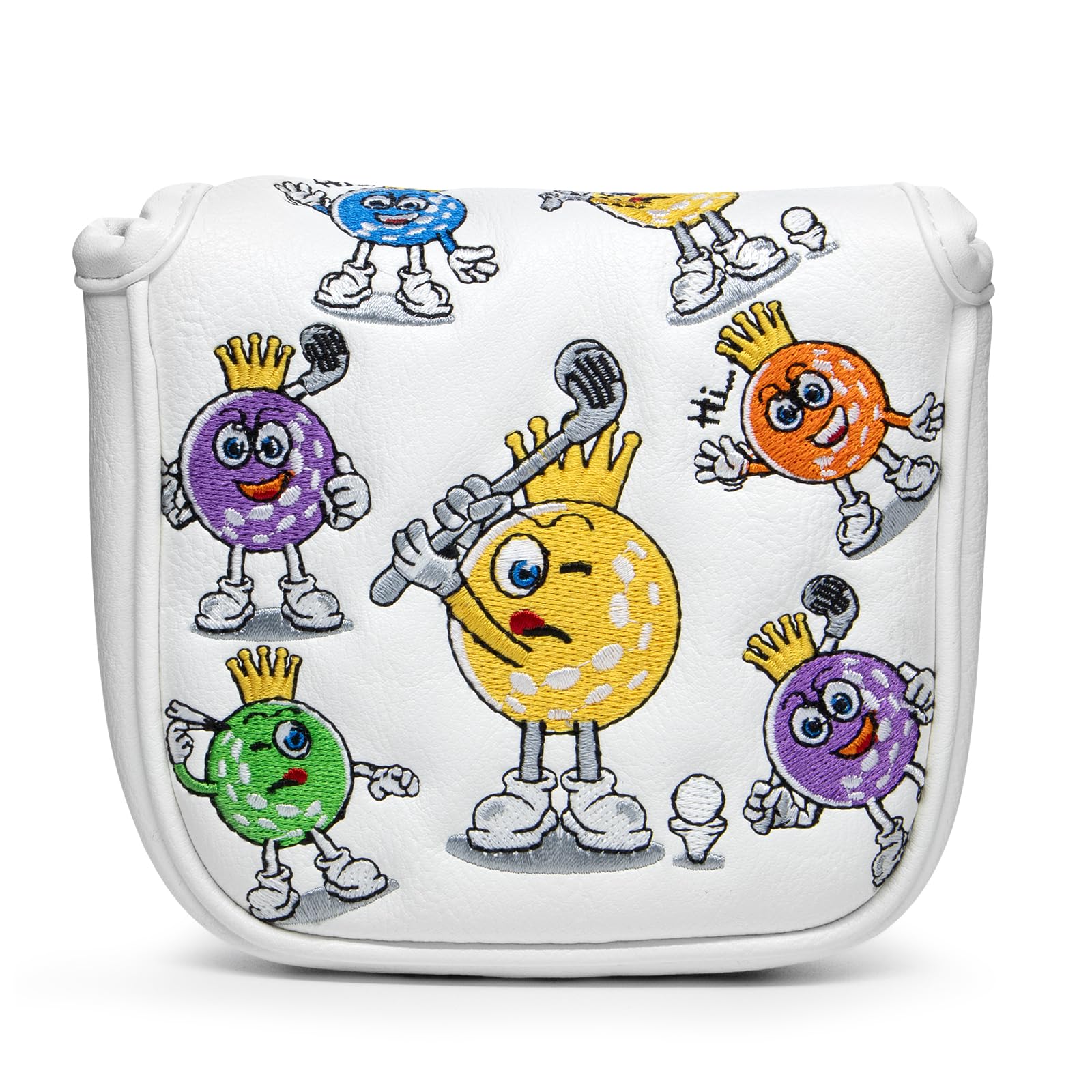 Golf Mallet Headcover Golf Club Head Covers with Strong Magnetic Headcovers Fits Most Mallet Putters, Scotty Cameron, Taylormade, Odyssey, Titleist, Ping, Callaway Mallet Putter Head Cover