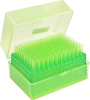 Universal 200 ul Pipette Tips, Racked, Sterile, DNase/RNase & Pyrogen Safe, 96 Tips/Rack, Pk x 10 Racks (Yellow)