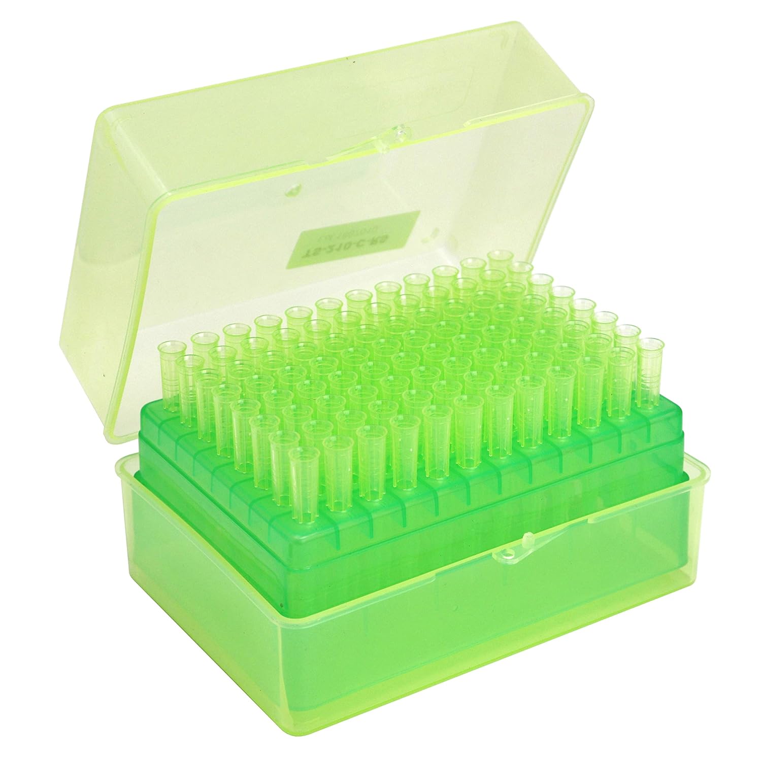 Universal 200 ul Pipette Tips, Racked, Sterile, DNase/RNase & Pyrogen Safe, 96 Tips/Rack, Pk x 10 Racks (Yellow)