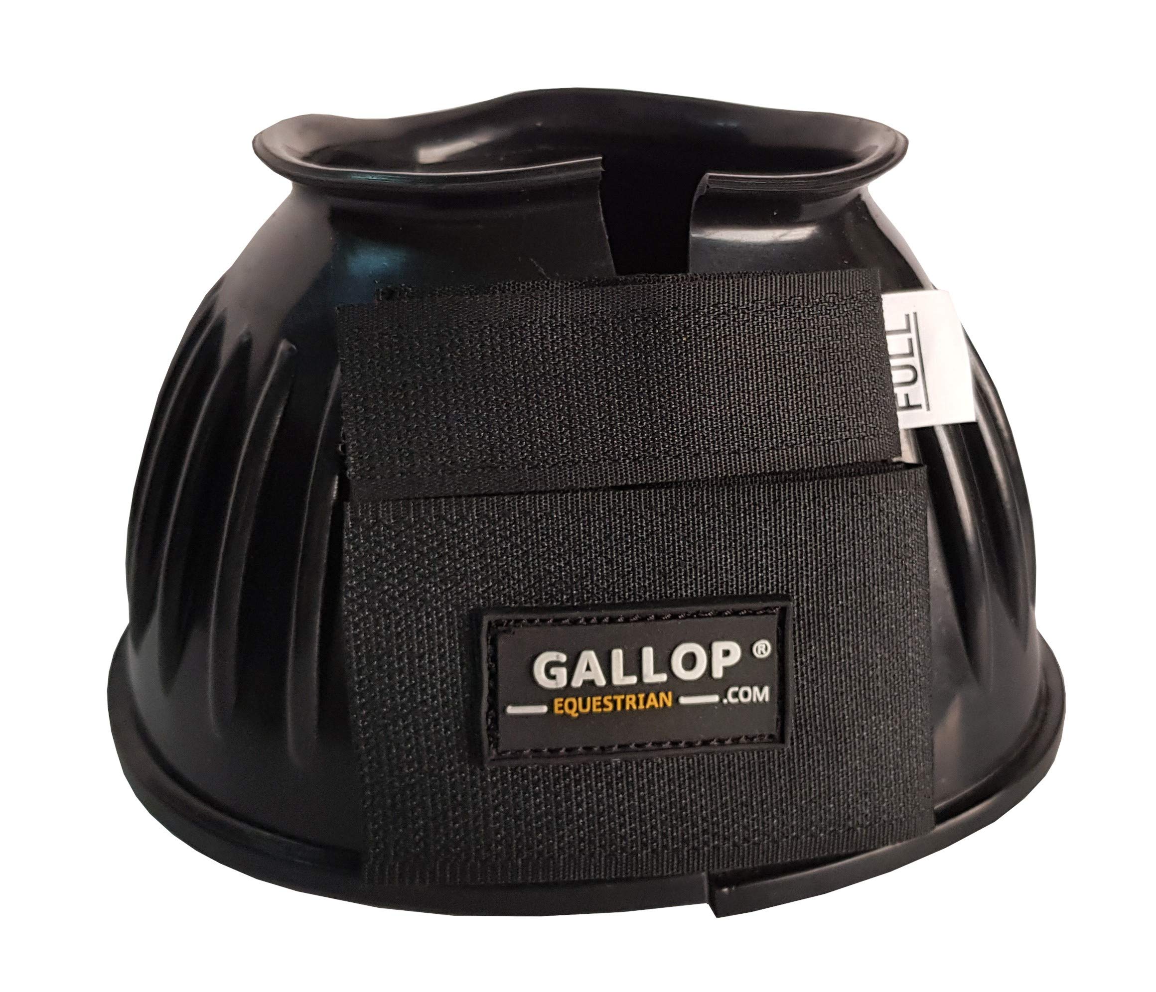 Gallop Double Taped PVC Ribbed Over Reach Boots, Cob Size, Brown