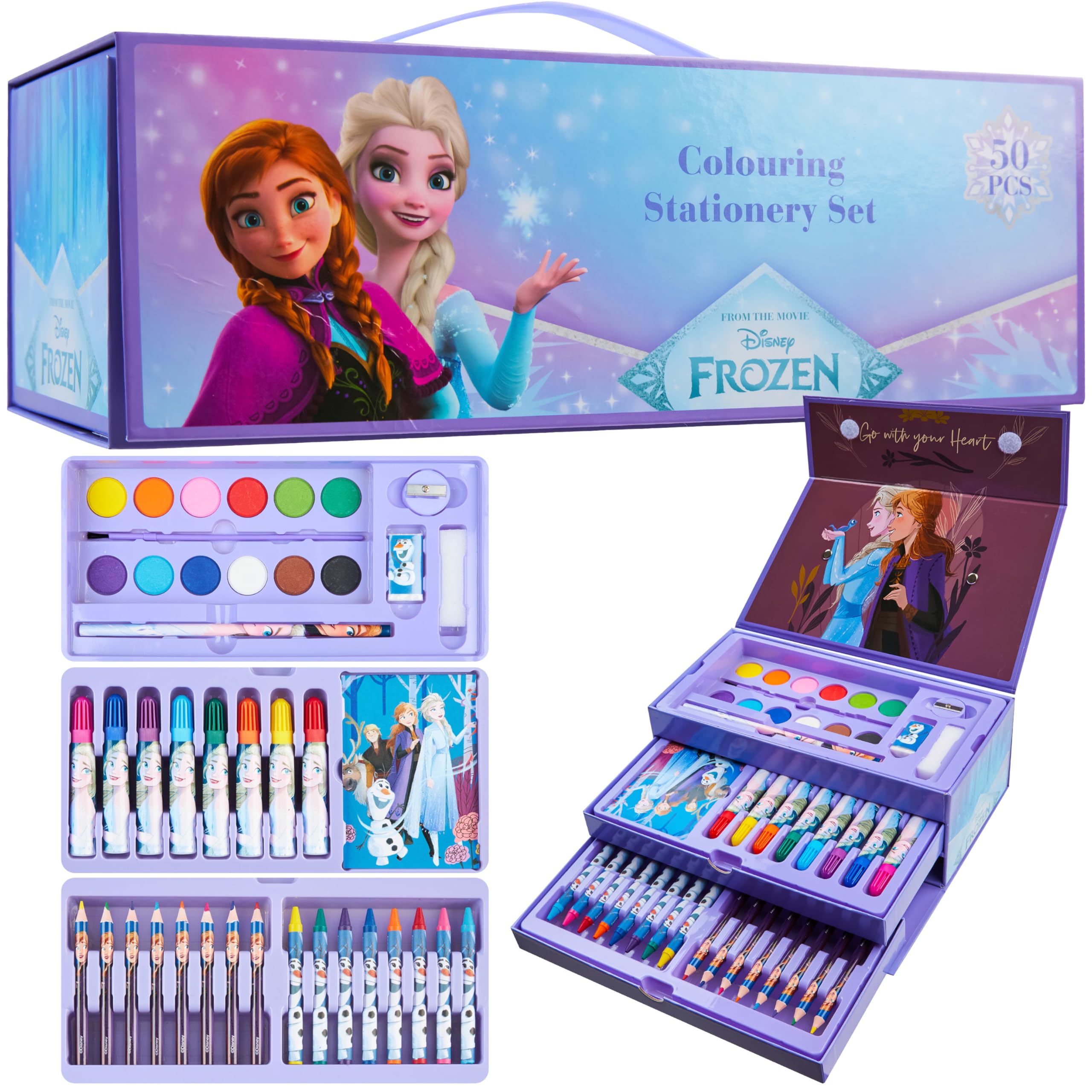 Amazon.com: Disney Colored Pencils Art Supplies Kids Set Coloring
