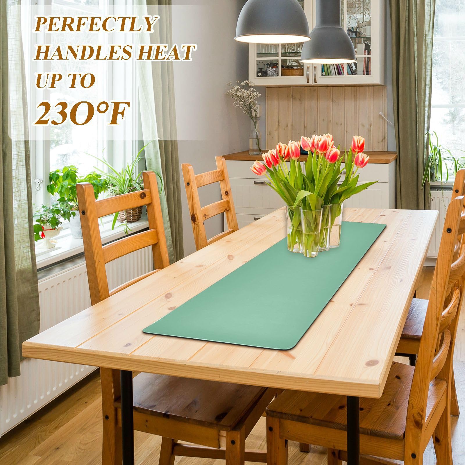 Heat-Resistant Table Runner With Fruit Print – Long Trivet Mat For Countertops & Dining Tables - View #6