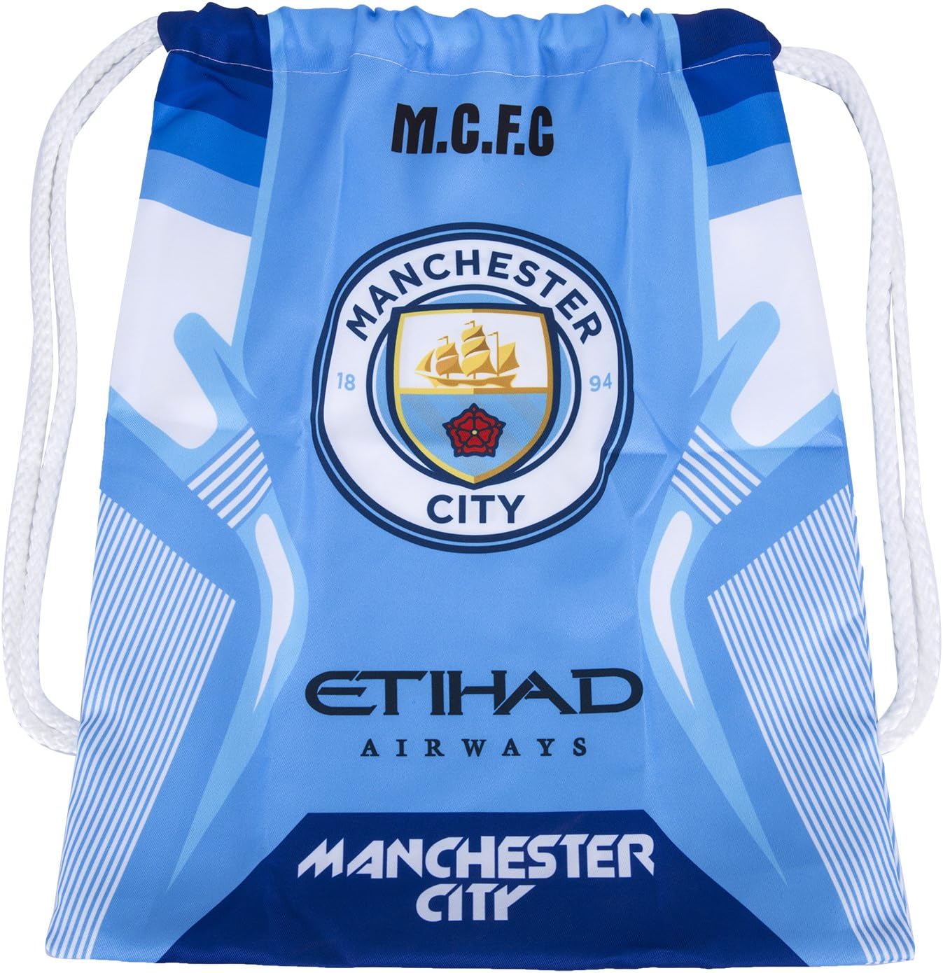 Manchester City Blue Cinch Bag Gym Sack Bag Backpack Book bag Authentic