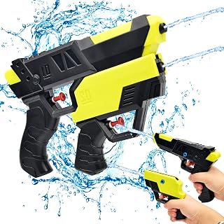 Vibbang 2in1 Water Gun for Kids, Squirt Guns Water Pistol, Spray Water Gun with Long Range Up to 26FT, Water Fighting Play Toys, Squirt Guns Water Blaster Toys for Summer Party Pool Beach Outdoor