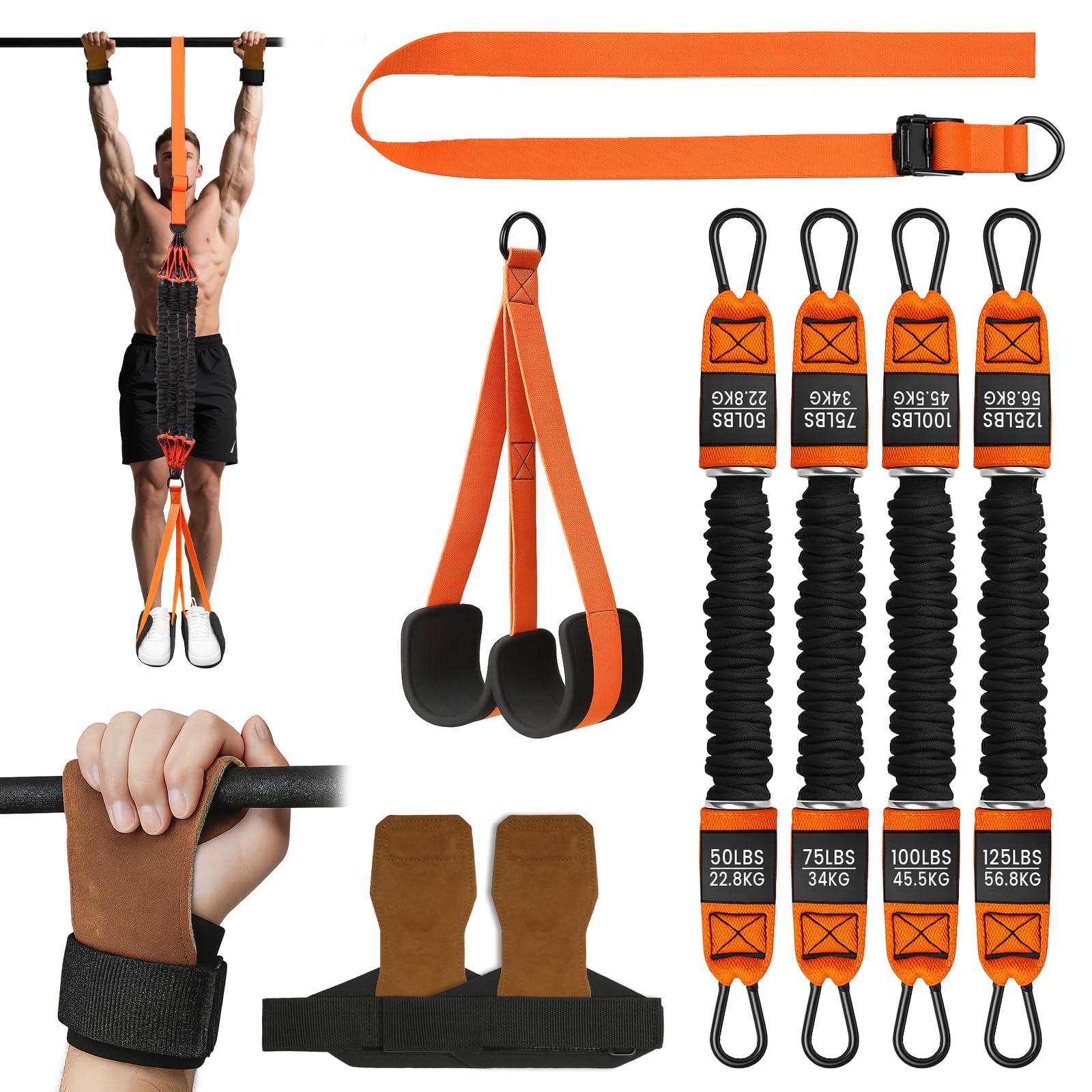 Pull Up Assistance Bands Adjustable Heavy Duty Resistance Band for Pull Up Bar Pull Up Assist Bands with