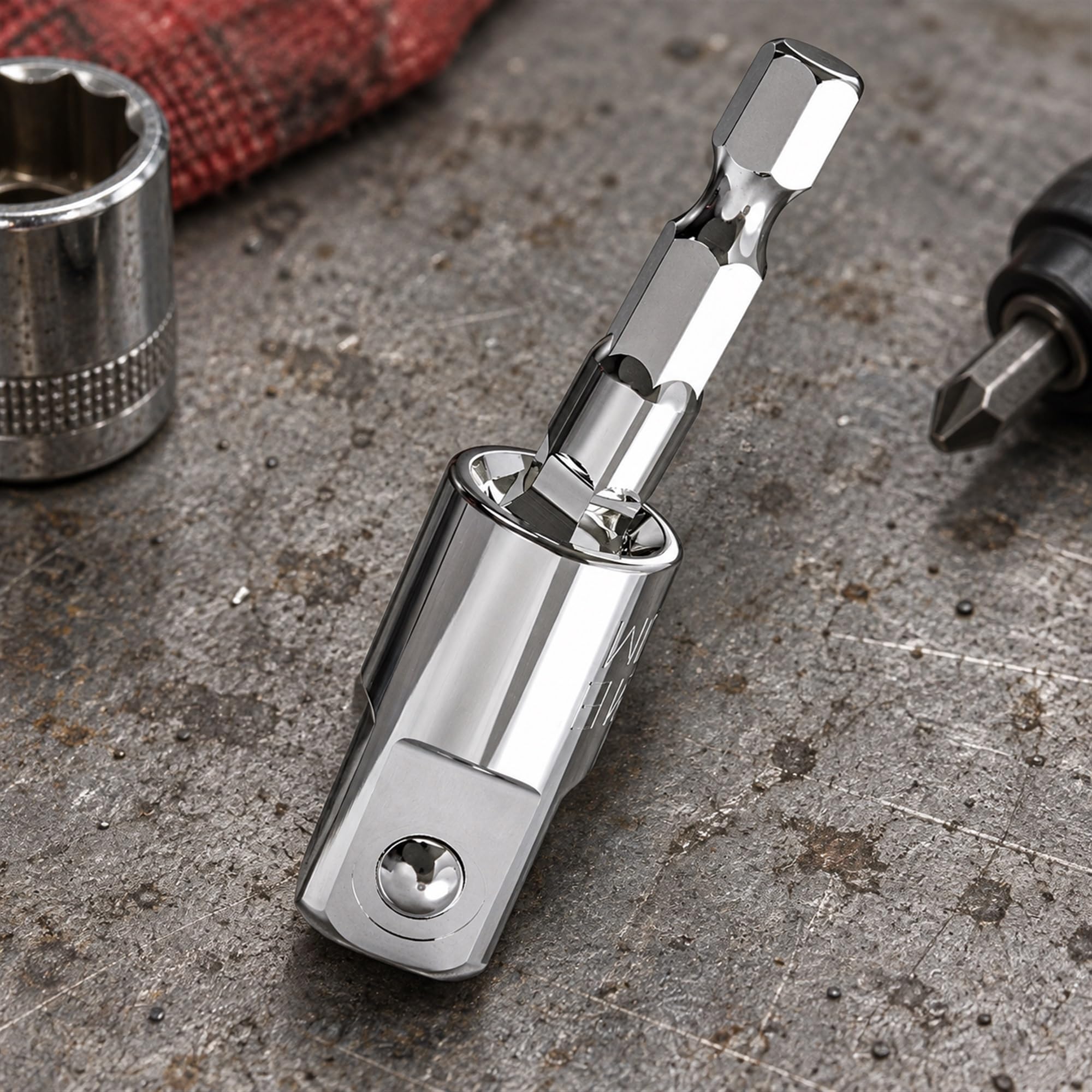 Socket Drive Adapter Extension for Drill and Wrench Conversion, Workshop Fastening and Everyday Household Repairs