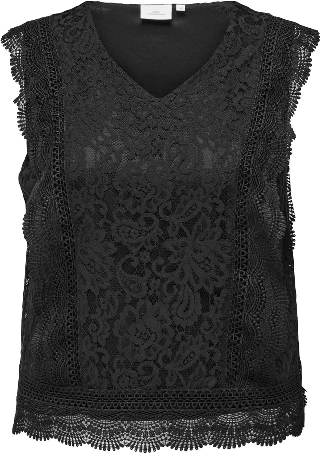 ONLY Carmakoma Women's Carkaro S/L Lace Top WVN Noos Carkaro S/L Lace Top WVN Noos (Pack of 1)