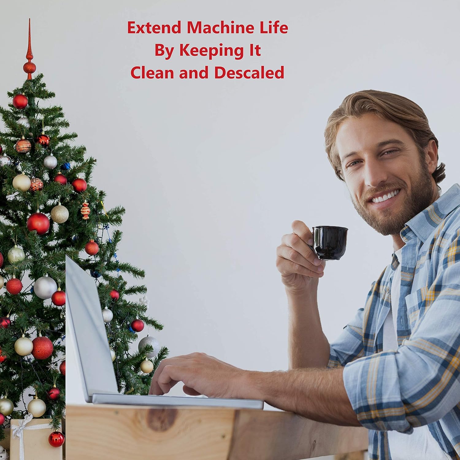 Espresso Machine Cleaning Tablets - Espresso Machine Cleaner - 50 Count 1 Year Supply - Best for Breville Miele Keurig Krups Jura Espresso Coffee Makers - Espresso Machine Accessories -Clear Cafe : Home & Kitchen