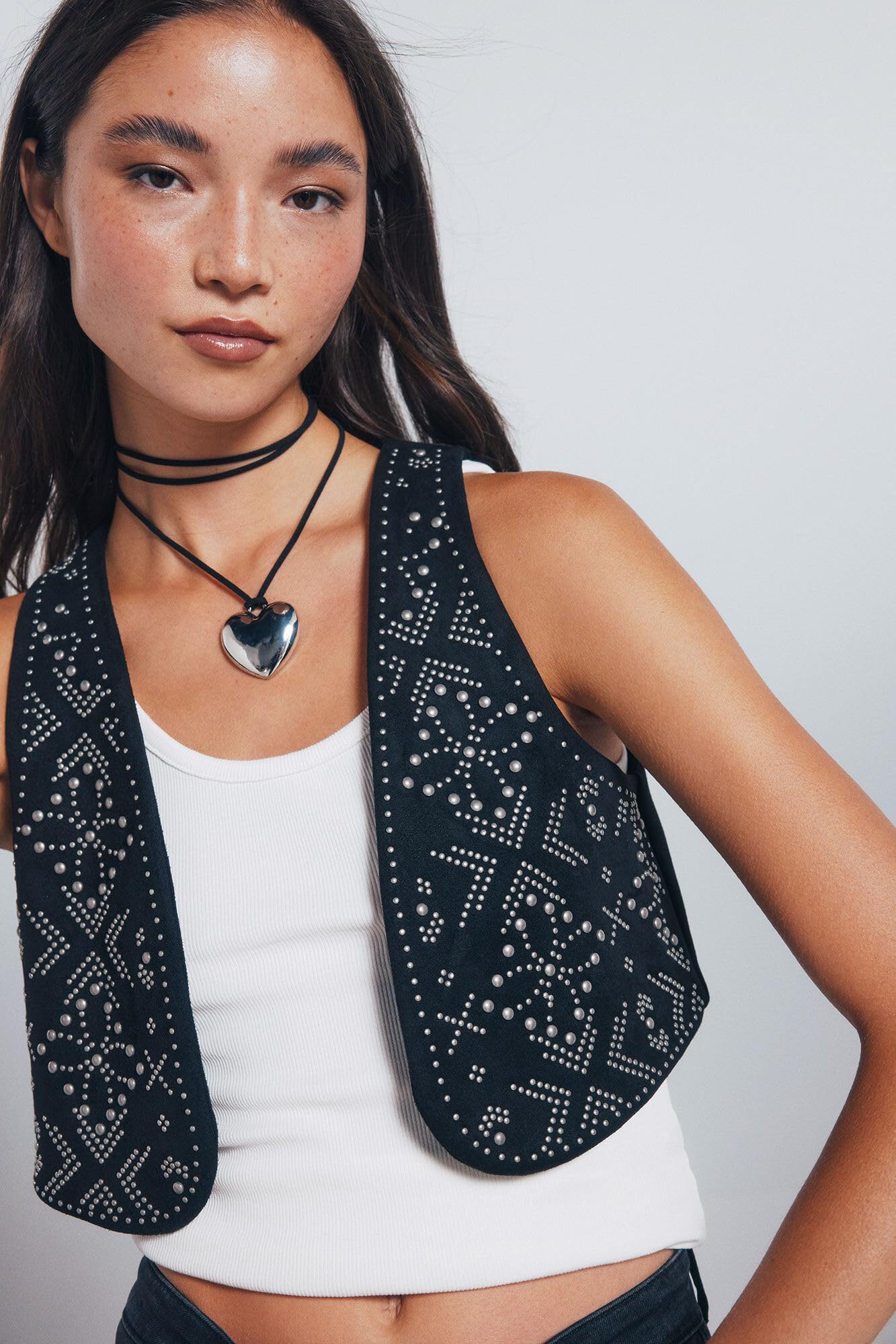 SPRINGFIELD Vest With Studs Tachuelas Vest Mujer (Pack de 1)