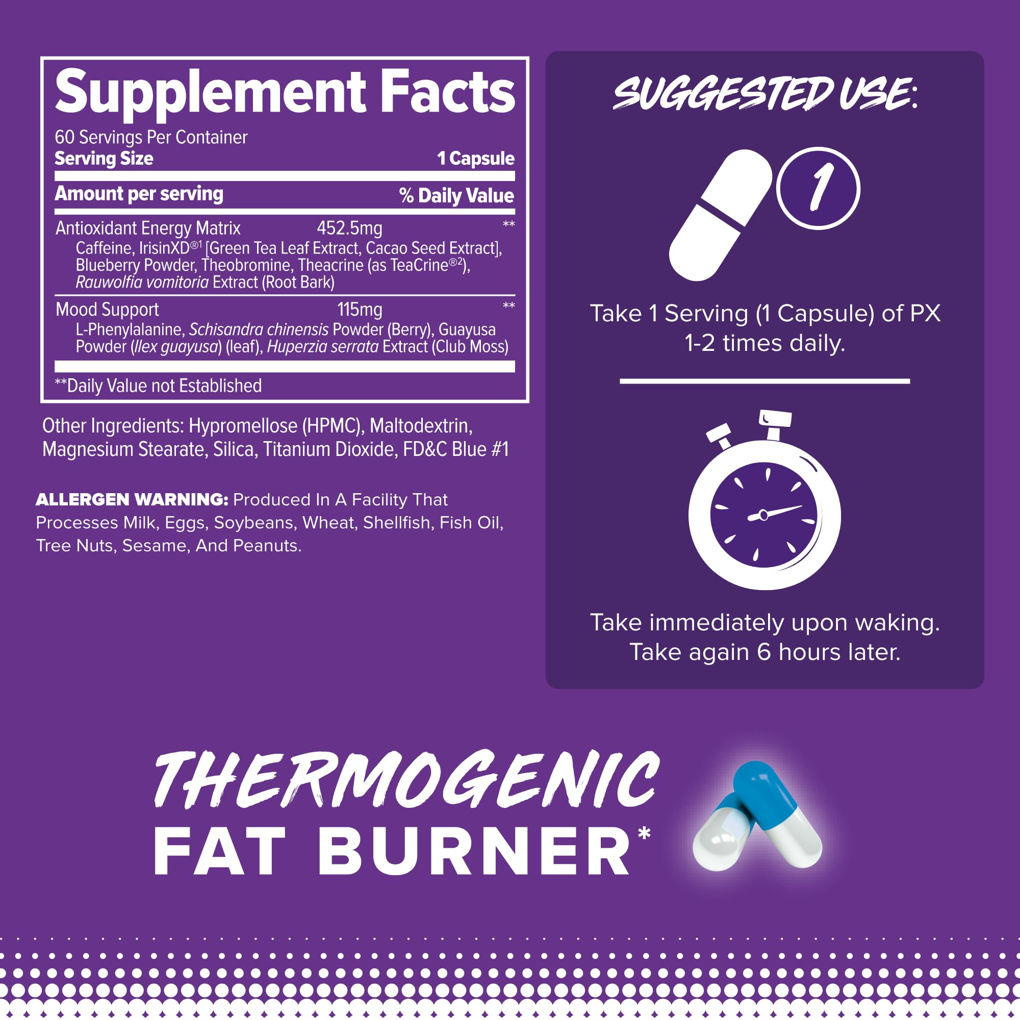 Amazon.com: FINAFLEX PX PRO Xanthine - 60 Capsules - Thermogenic