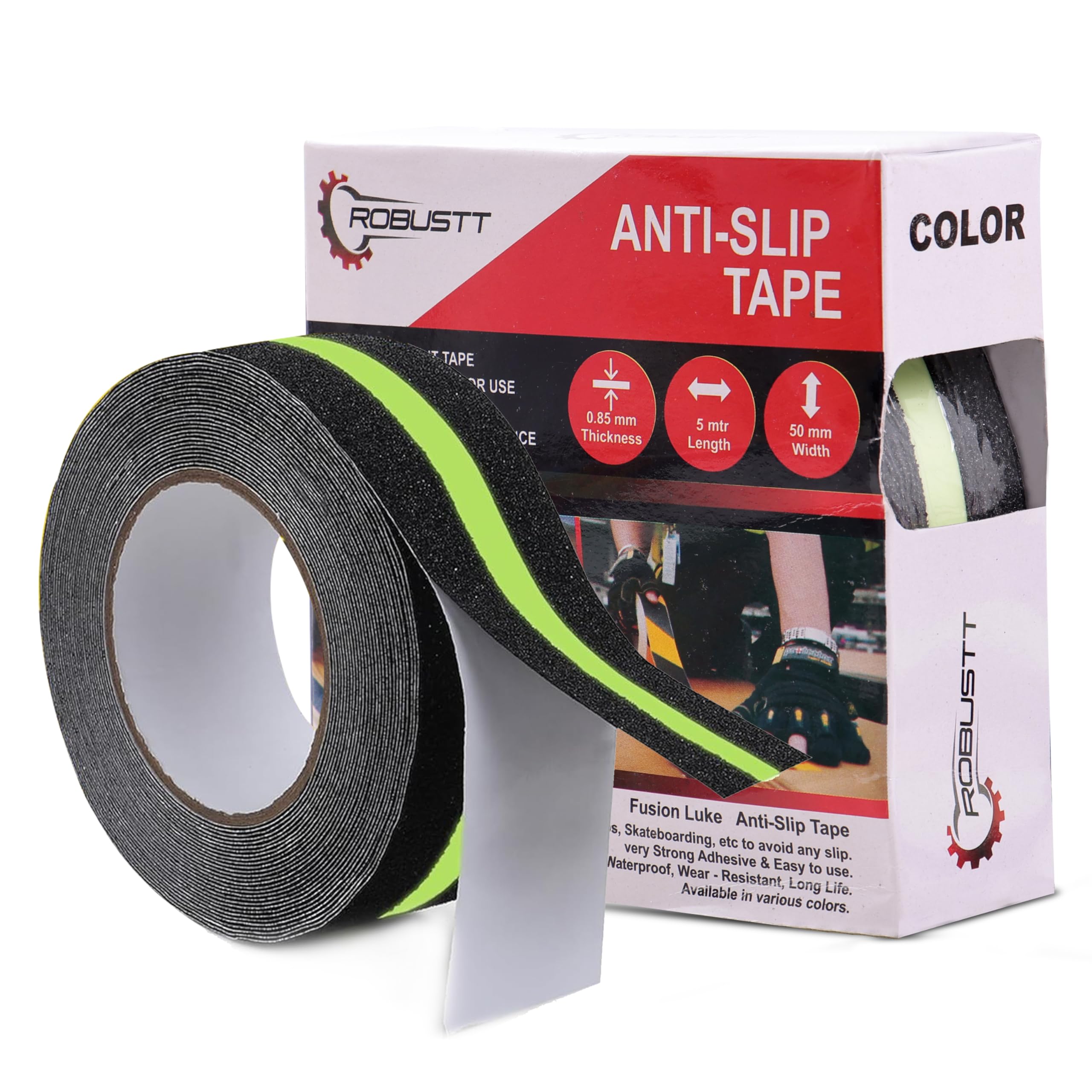 See full amazon price history chart for Robustt Anti Skid/AntiSlip 5mtr(guaranteed) X50mm (Pack of 5) Neon Fall Resistant with PET Material and Solvent Acrylic Adhesive Tape for Slippery Floors, Staircase, Ramps, Indoor, Outdoor Use Robustt Anti Skid/AntiSlip 5mtr(guaranteed) X50mm (Pack of 5) Neon Fall Resistant with PET Material and Solvent Acrylic Adhesive Tape for Slippery Floors, Staircase, Ramps, Indoor, Outdoor Use (B0BCGLBBFN) Amazon Price History, Amazon Price Tracker