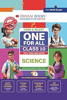 Oswaal Cbse One for All Class 10 Science (for 2025 Exam) Paperback – Illustrated, 3 November 2023