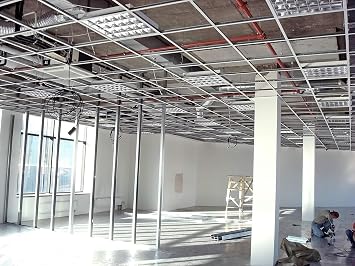 Suspended Ceiling Grid GALVANISED Coil Wire 10 Meter Hanging Fencing Tension 2MM Metal Wire with 10 Hanging Brackets Clips for Frame