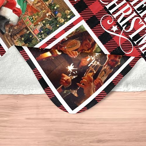 Miniatura 7 de Regalos personalizados para mamá para Navidad, mantas personalizadas con fotos, manta personalizada para papá, abuela, abuelo, regalos de fotos para