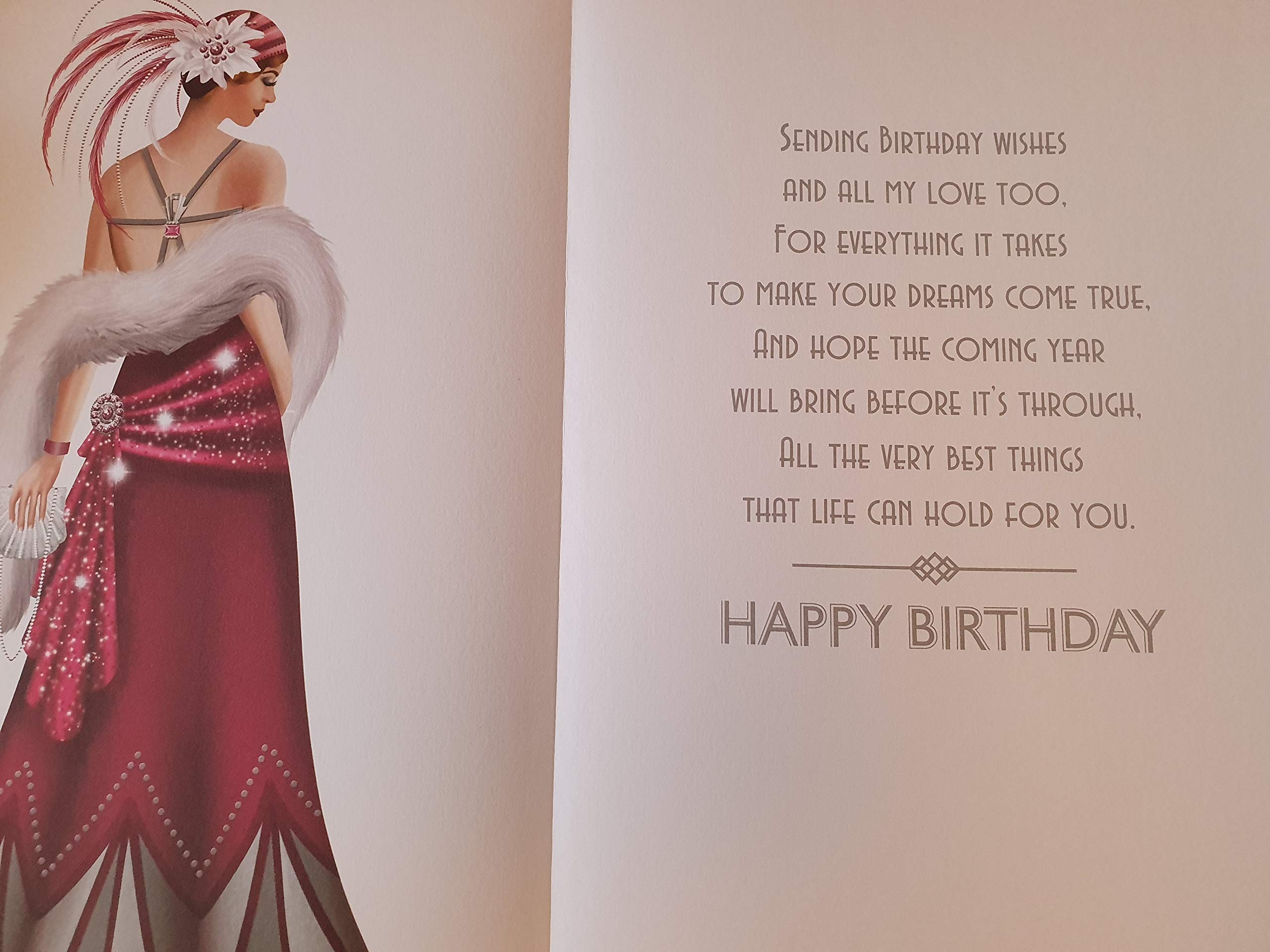 Cartolina Compleanno Per Partner Pickture-This Biglietto Di Compleanno Romantico A5 Happy Birthday To The One I Love, Nuovo E Perfetto Per Lui/lei Biglietto Auguri