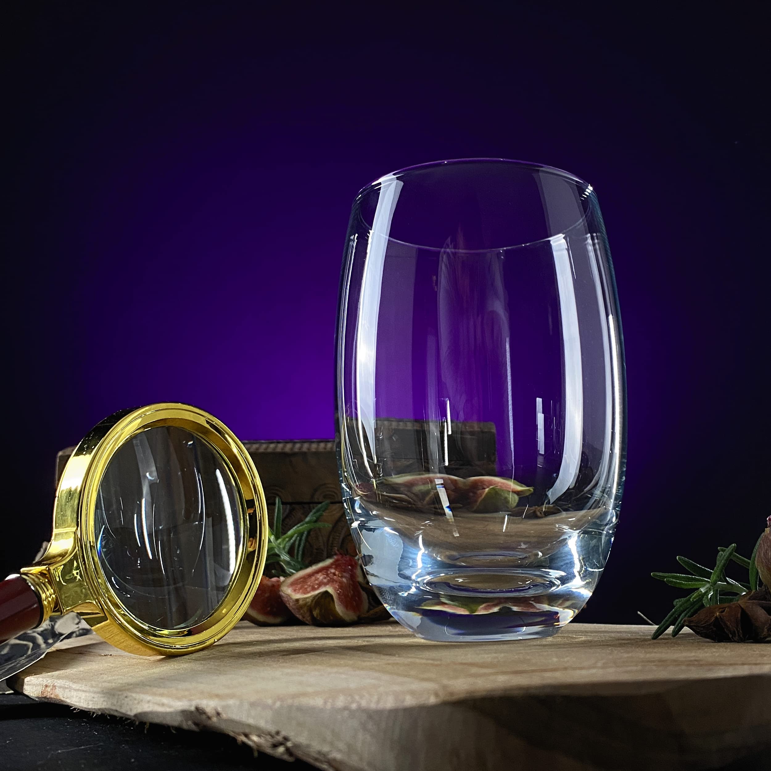 Set di 12 Bicchieri Elite - Capacità 360 ml - Bicchieri per Acqua e Bevande Fredde - Vetro di Cristallo Antiossidante - Forma a Barilotto - Lavabili in Lavastoviglie
