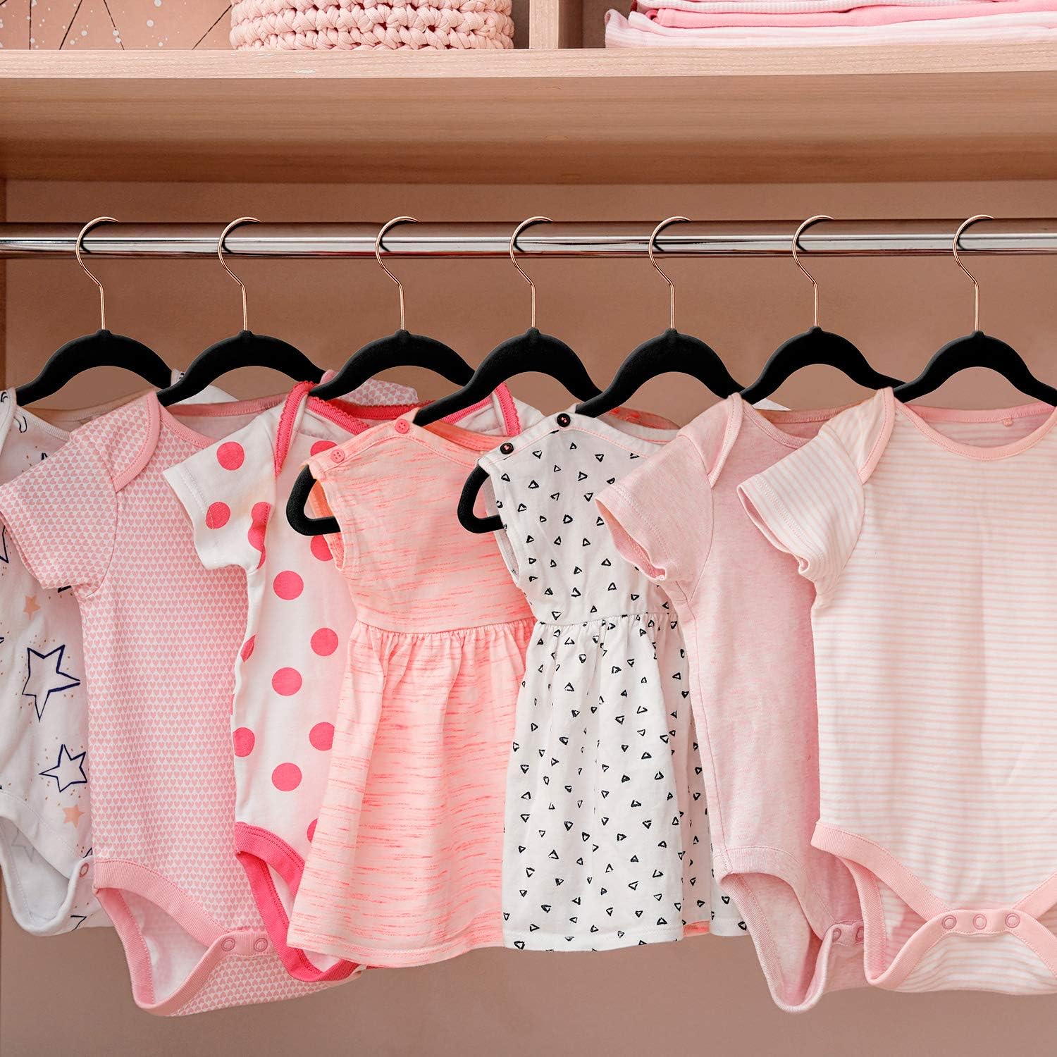 Exclusive Discount 60% Price HOUSE DAY Kids Velvet Hangers,60 Pack Non Slip Baby Hangers Ultra Slim Space Saving Childrens Hangers,14 Size for Infant & Toddler Clothes (Black) New Product HOUSE DAY Kids Velvet Hangers,60 Pack Non Slip Baby Hangers Ultra Slim Space Saving Childrens Hangers,14 Size for Infant & Toddler Clothes (Black)