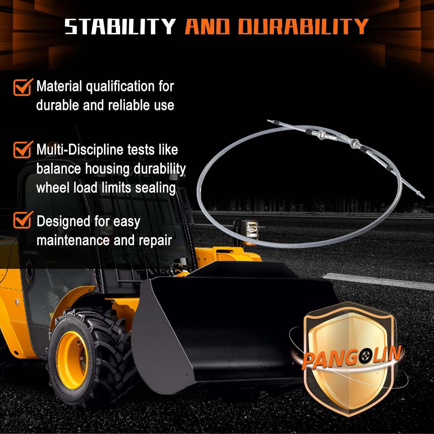 PANGOLIN D20 D21 D20P D20A D21P D21A -6-7 Dozer Fuel Control Throttle Cable 75 Inch for Komatsu Excavator Spare Parts