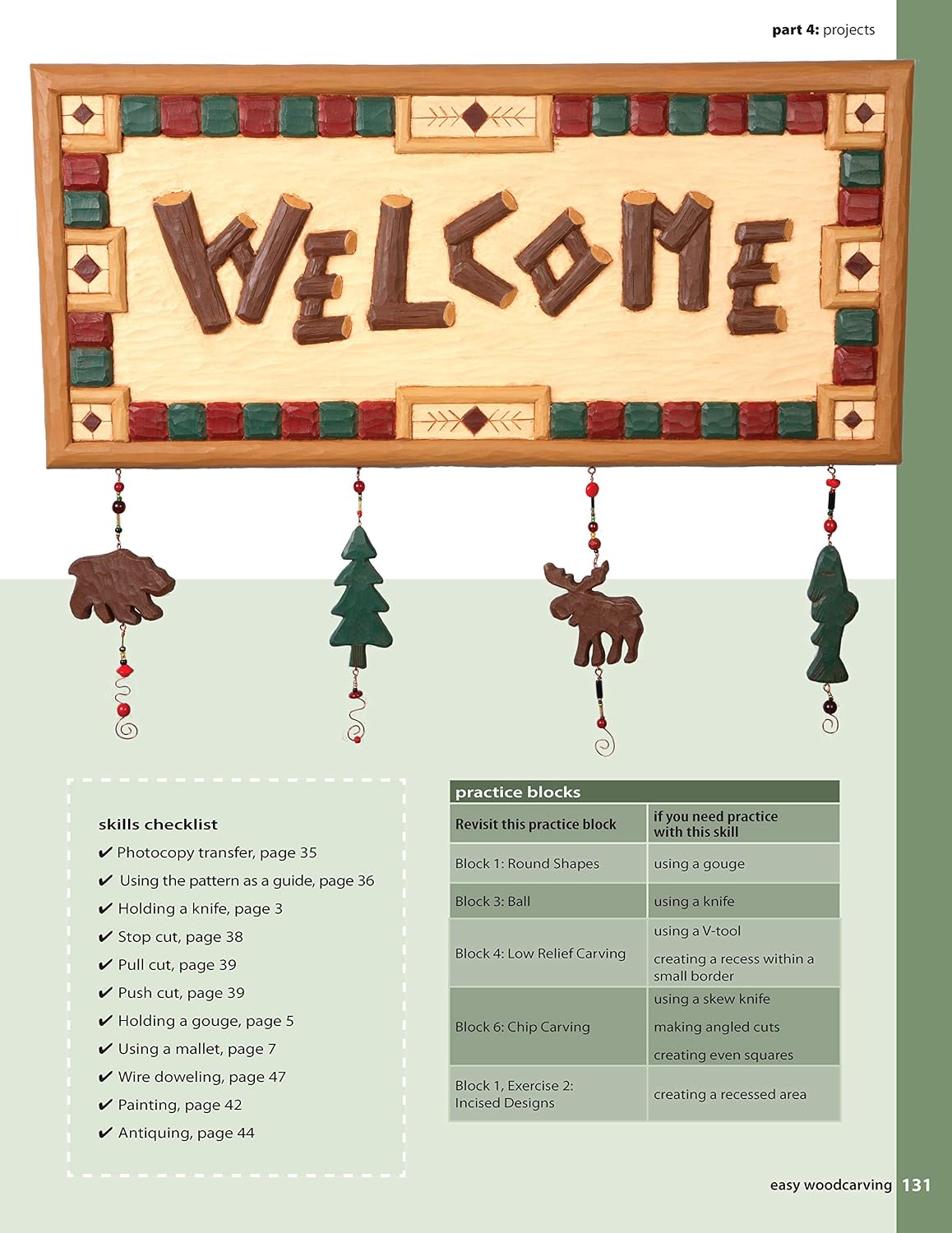 Easy Woodcarving: Simple Techniques for Carving and Painting Wood (Fox Chapel Publishing) Beginner-Friendly Guide to Getting Started; Step-by-Step Instructions, Skill-Building Exercises, and Projects