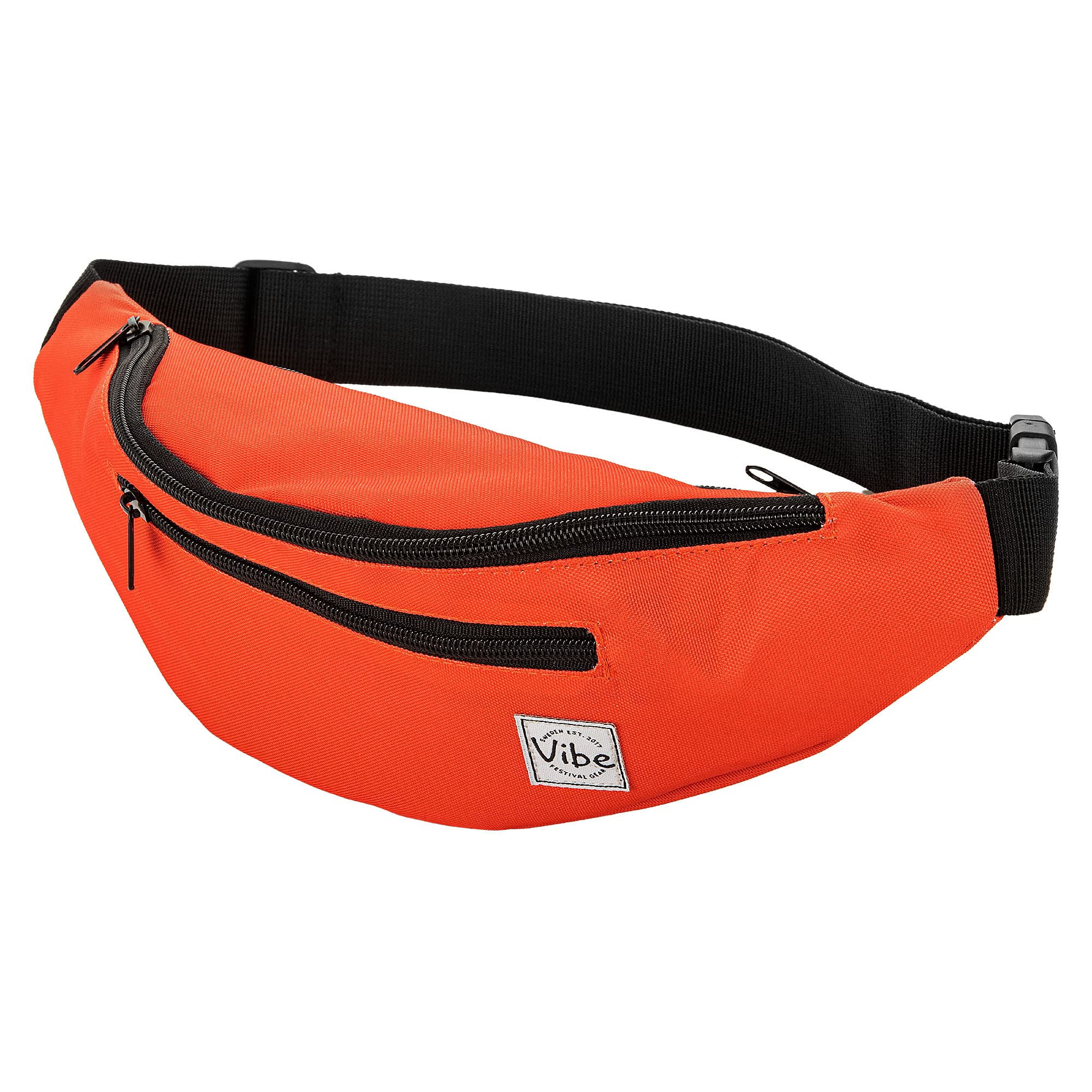 Vibe Festival Gear Rave Fanny Pack for Women Men – Festival, 4 Pockets, Adjustable Strap, Cute Waist Bag, Crossbody Belt Bag, Hiking, Running, Cycling