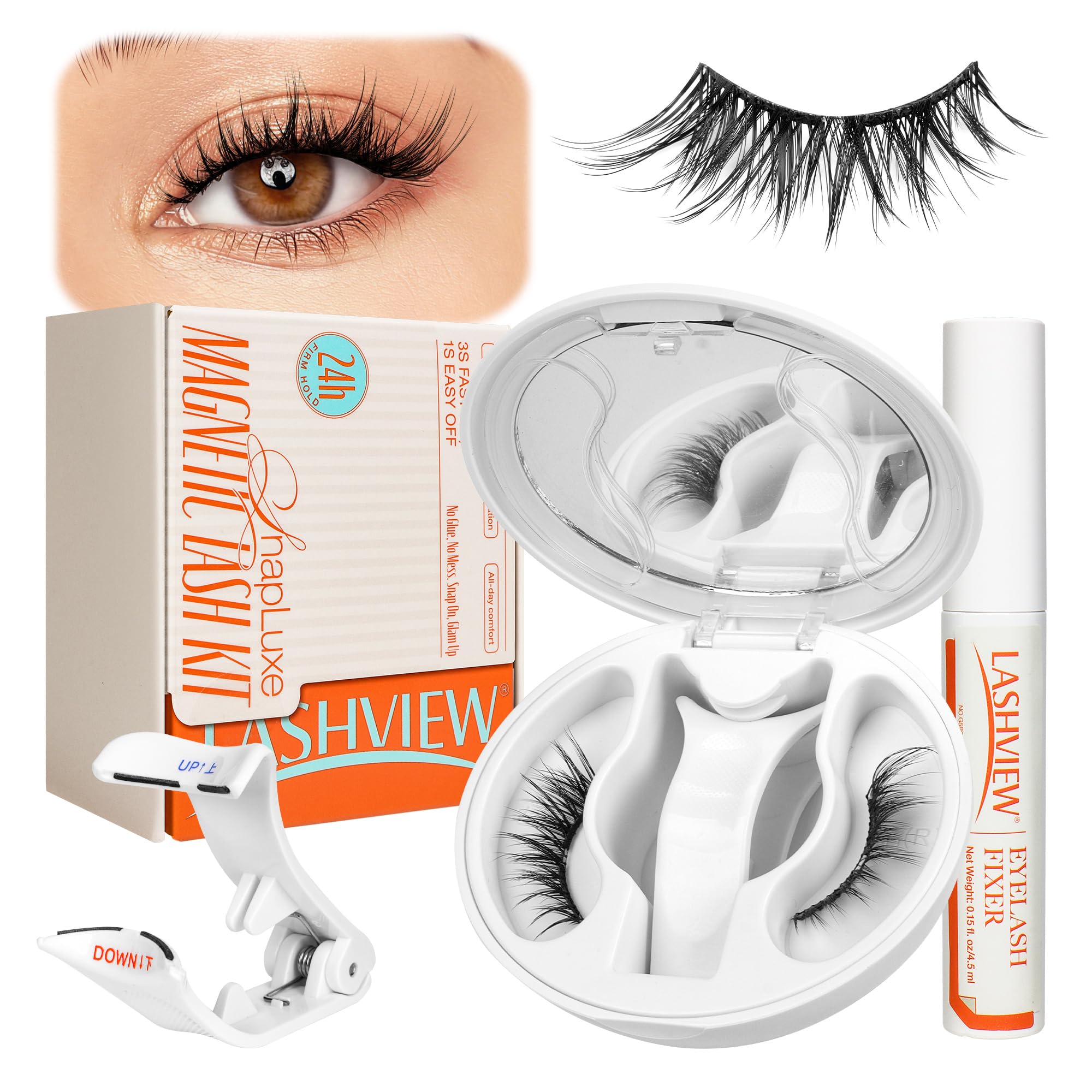 Photo 1 of LASHVIEW Magnetic Eyelashes Kit with Applicator (AN26)