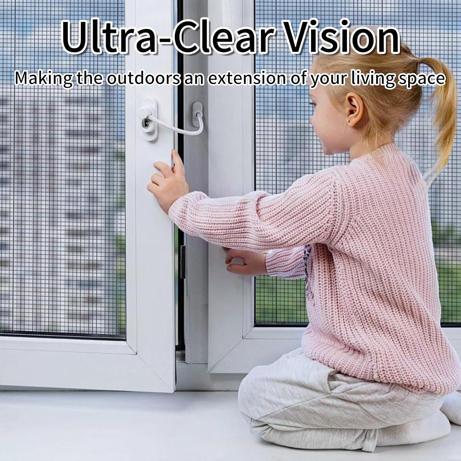 48"x118" Durable Window Screen Mesh, Fiberglass Window Net Screen, Adjustable Window Screen Replacement, Patio Screen Mesh, Screen Door Mesh, Window Screens for House Windows, Screen for Windows