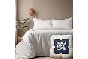 Waffle Duvet Cover Queen - Indulge in Hotel Luxury at Home