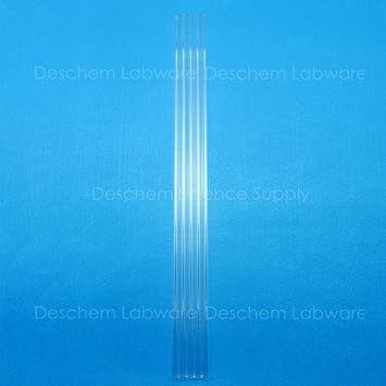 5PCS 500mm,Quartz Glass Tube,OD 10mm,Thcik 2mm,Made Form Fused Silica