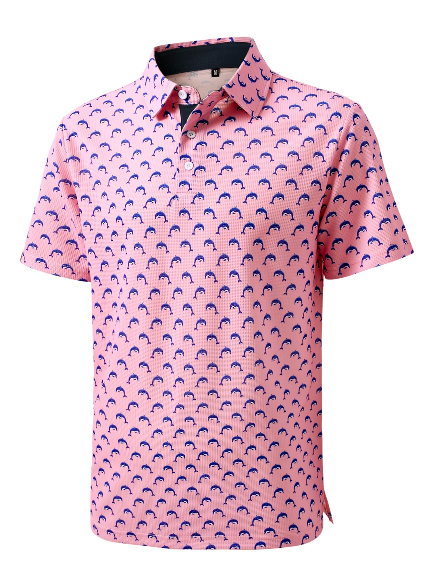 JEMLDL Golf Polo Shirts for Men Dry Fit Summer Short Sleeve Slim Fit Performance Moisture Wicking Casual Collared Polo Shirt — view 16