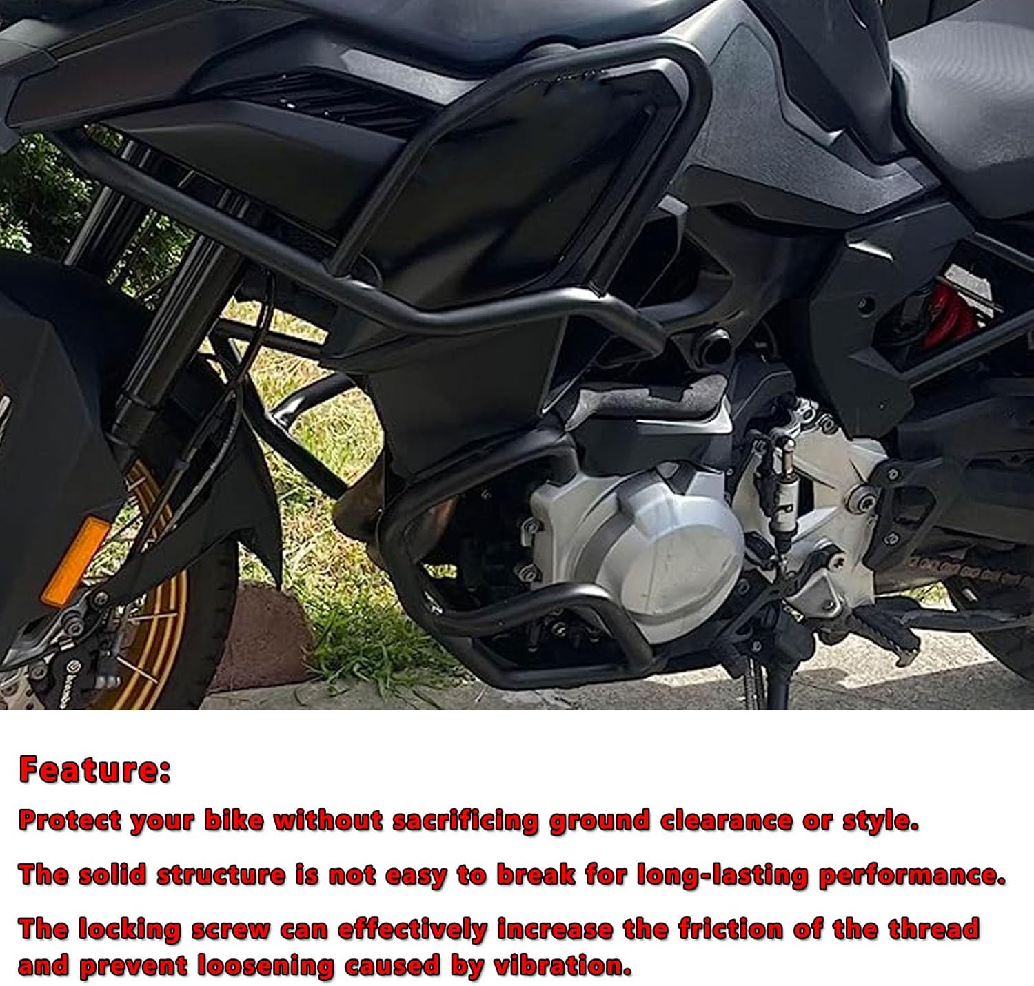 Worldmotop Hand Guards Handlebar Replacement for BMW F750GS F750 GS 2018 2019 2020 2021 2022 2023 Hand Brush Guards (black)