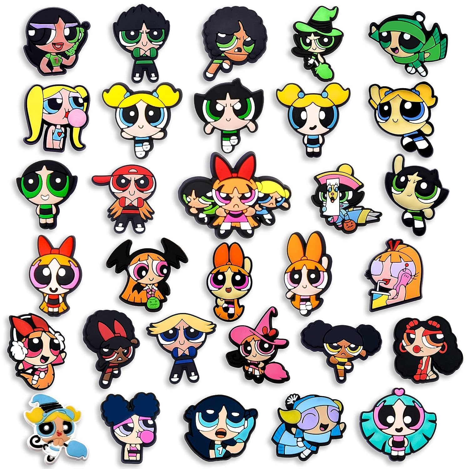 MAKINGTEC Shoe Decoration Charms, 31 Pcs Shoe Charms for Croc PVC Shoes Decoration Charm for Clog Pins Bracelet Wristband Party Favors Halloween Birthday Easter Supplies Gifts for Women Men