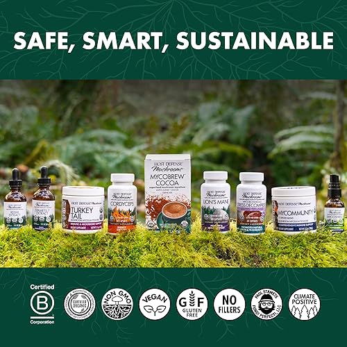 Miniatura 7 de Host Defense Cápsulas Chaga - Suplemento de apoyo del sistema inmunológico - Cápsulas de hongos Chaga para apoyo a la actividad antioxidante -