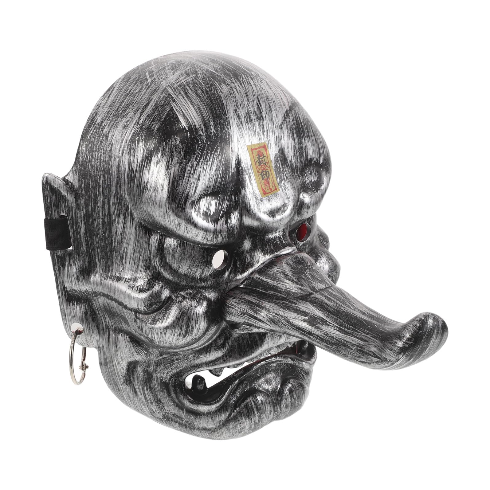 Maschera Tradizionale Giapponese Tengu da Demone Maschera Completa da Cosplay Leggera per Halloween Decorazione Samurai Realistica per Eventi Teatrali e Collezionisti
