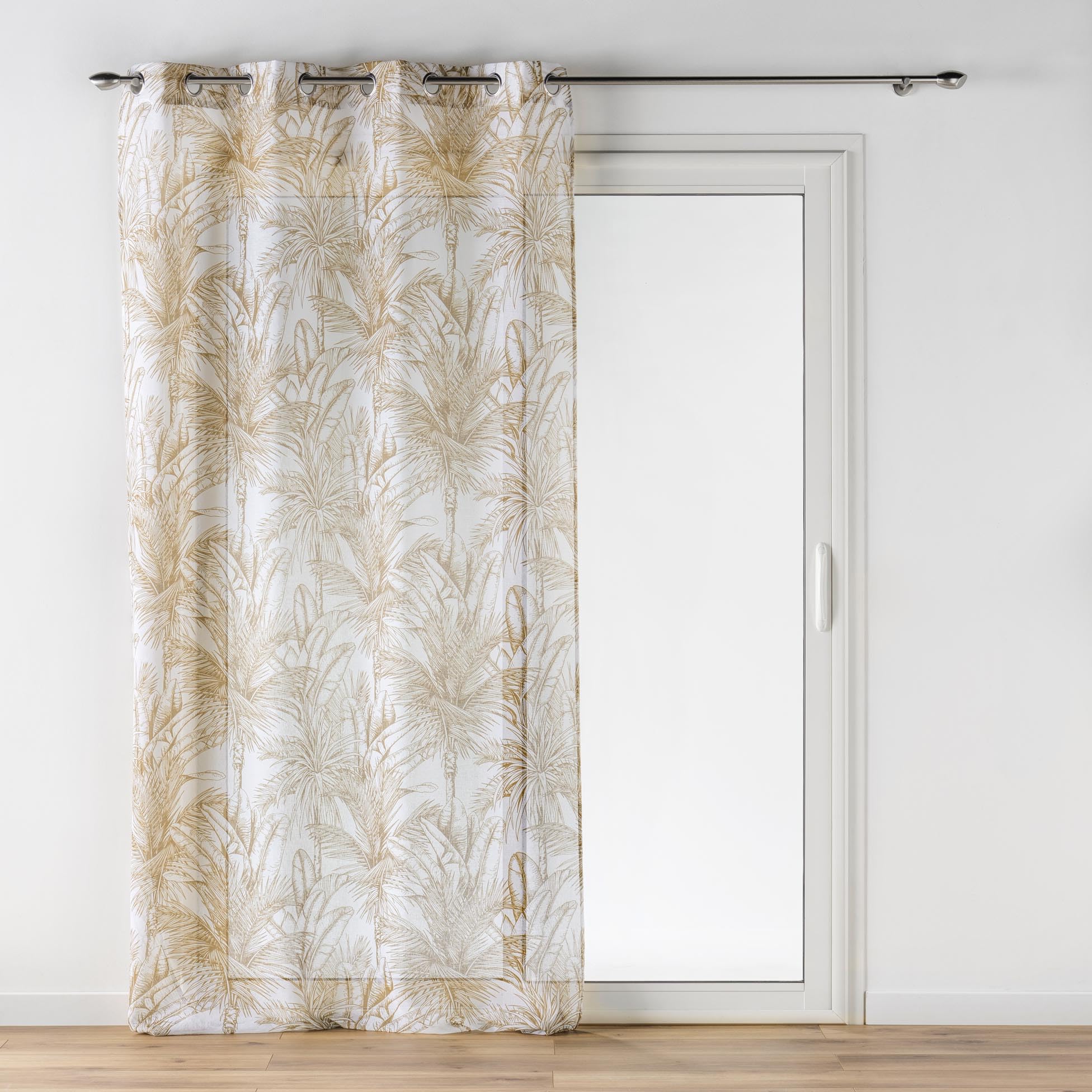Douceur d'Intérieur, Dune Net Curtain with Eyelets 140 x 240 cm Sandblasted Printed
