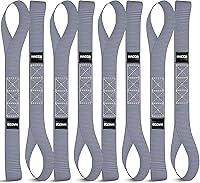 Vista 7 de 8PK correas de amarre para motocicleta, de 1.6 x 17 pulgadas, 12000 libras, resistencia a la rotura, bucles de amarre resistentes para asegurar