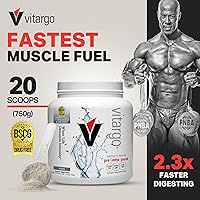 Vista 2 de Vitargo Polvo de Carbohidratos Alimenta el Glucógeno Muscular 2 Veces Más Rápido 1 Libra Sin Sabor Polvo Pre y Post Entrenamiento