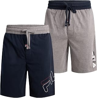 Men's 100% Brushed Jersey Pajama Night Sleep Short, Various Pack Size Options (Single Pack or 2 Pack)