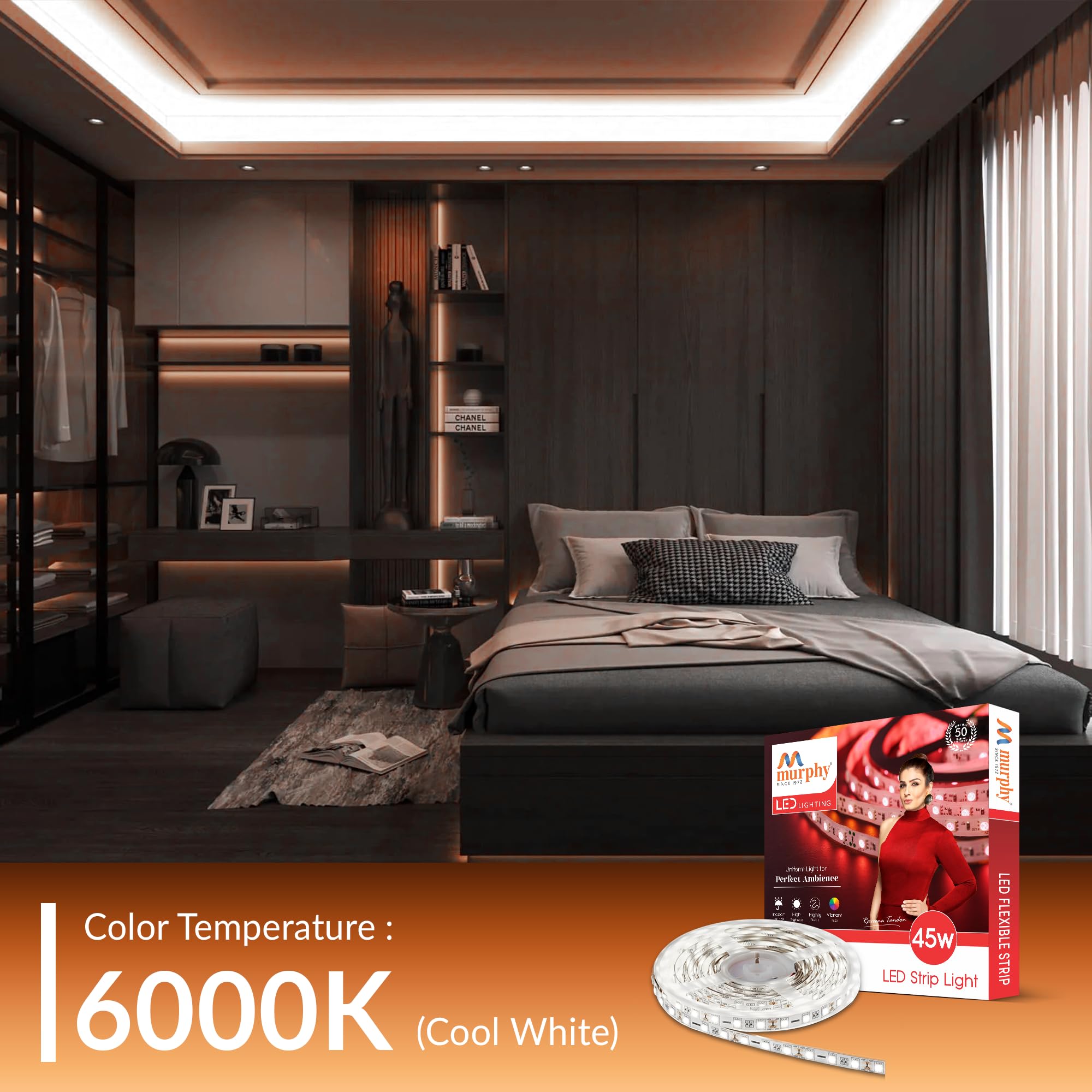 Murphy LED Strip Light - 5m Cool White -4 Murphy LED Strip Light - 5m Cool White -4