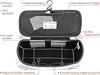 Vista 2 de BRISA VW Collection - Volkswagen - Bolsa universal de neopreno para maquillaje, cosméticos, artículos de tocador para farmacia de viaje, con diseño