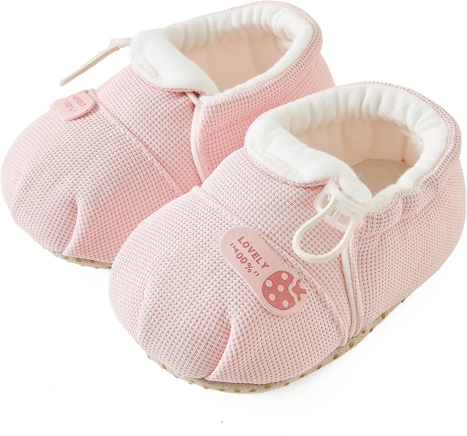 Jastore Baby Booties Girls Cozy Walking Shoes Infant Booties Toddler Soft Sole Shoes Newborn Boys First Walking Shoes