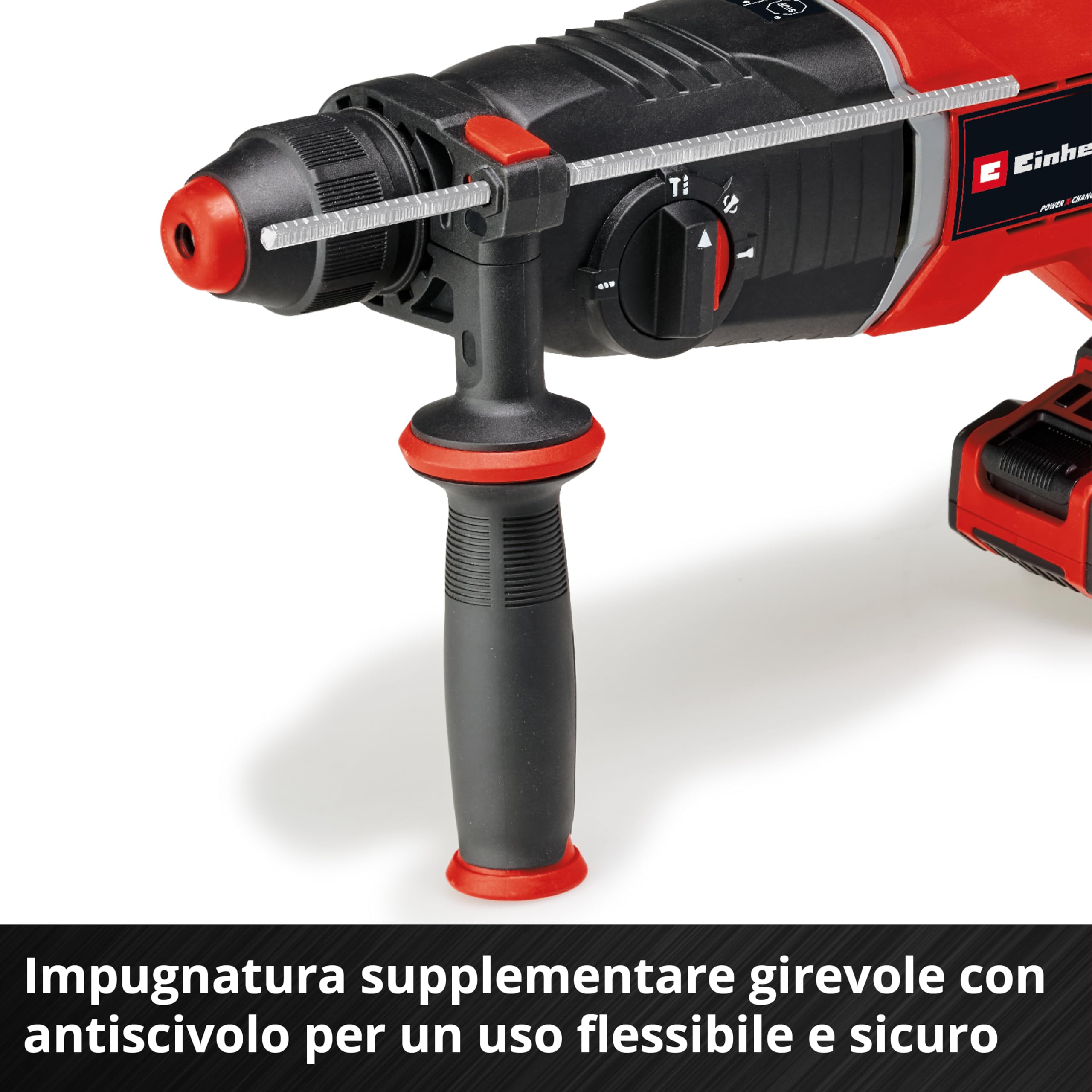 Einhell Professional tassellatore a batteria TP-HD 18/26 Li BL-Solo Power X-Change (18 V, Brushless, 2,6 J, SDS-plus, percussione pneumatica, maniglia a D, valigetta, batteria esclusa)